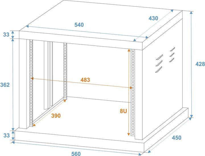 Actual product image Omnitronic Rack SR19 (19" rack)