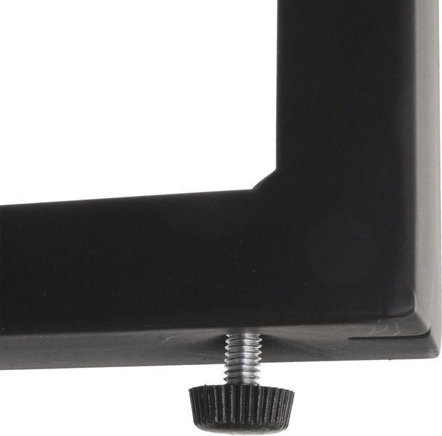 Actual product image Mendler Console table HWC-L53, metal 80x100x54cm - dark wild oak (80 x 100 x 54 cm)