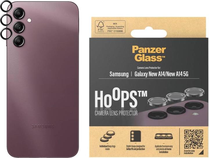 Actual product image PanzerGlass Hoops Camera Lens Protector (1 Piece, Samsung Galaxy A15, Samsung Galaxy A14, Samsung Galaxy A14 5G)