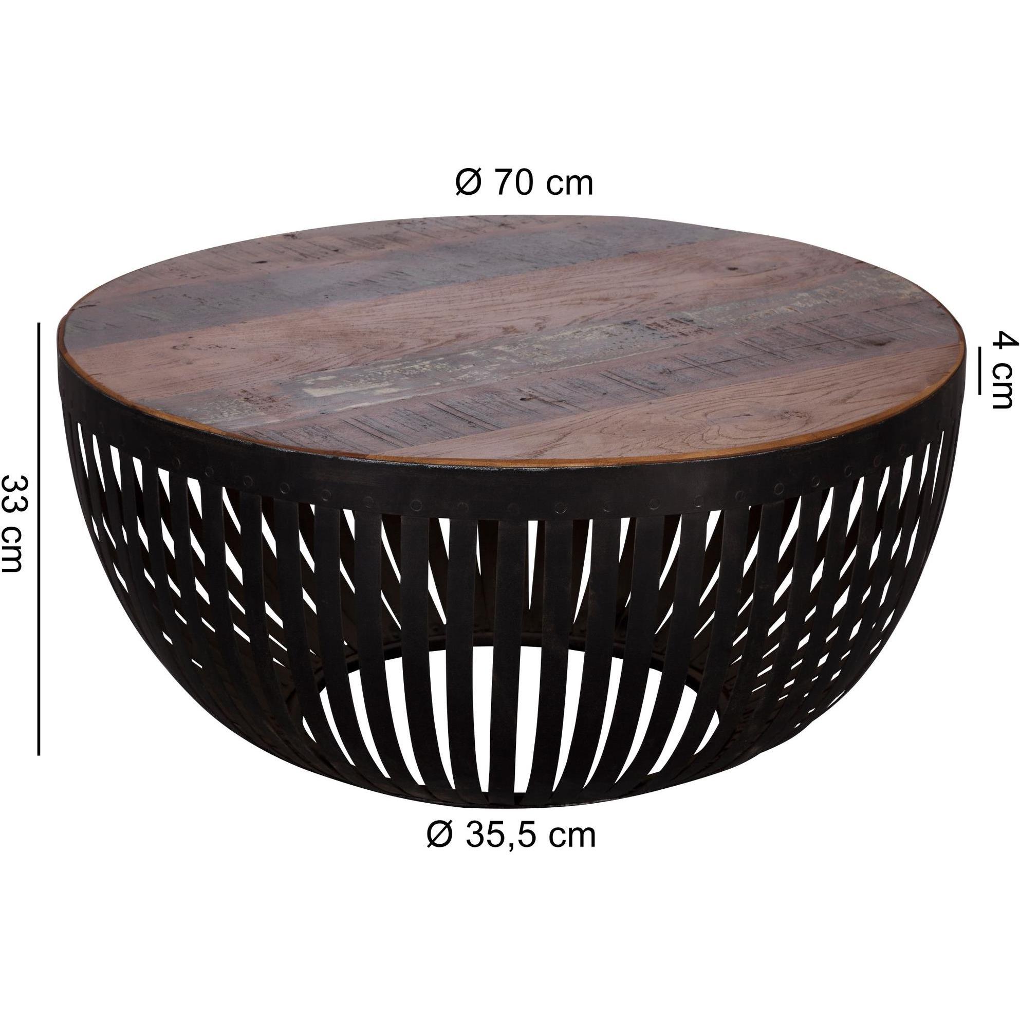Wohnling, Couchtisch + Beistelltisch, Nisha (70 x 70 x 33 cm)