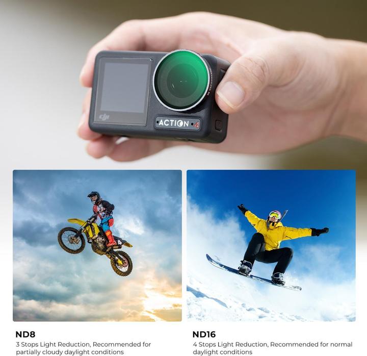 Produktbild K&F Concept Filters ND (8/16/32/64) Kit (Osmo Action 4)