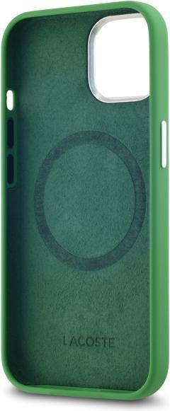 Image du produit Lacoste LCHMP15SSMAN iPhone 15 6.1" estragon hardcase Silicone Croco Logo MagSafe (Apple iPhone 15)