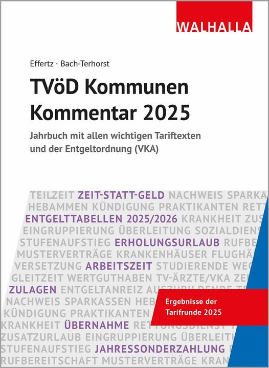Energy Label Effertz:TVöD Kommunen Kommentar 2025 (German, Andreas Bach-Terhorst, Jörg Effertz, 2025)