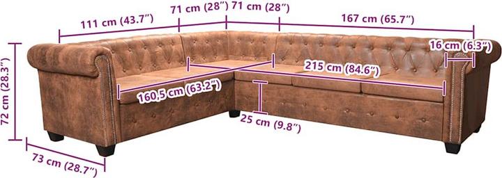 Image du produit VidaXL Iuliana (Canapé d'angle)