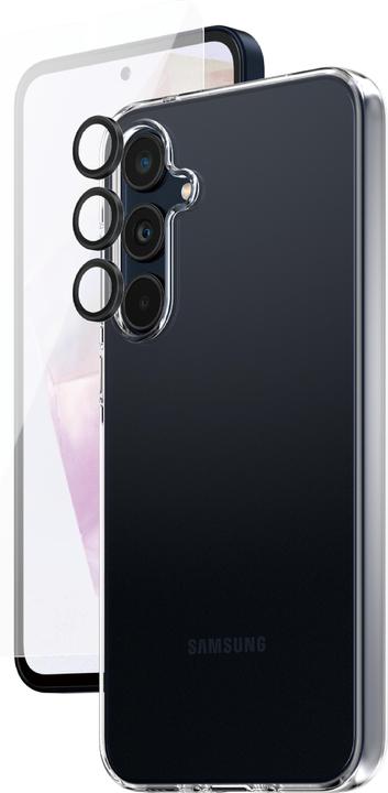 Actual product image Safe Edge to Edge Glass + Case (1 Piece, Samsung Galaxy A35)