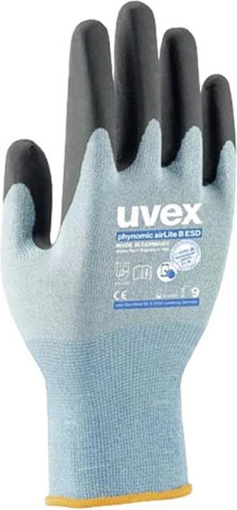 Produktbild Uvex Safety Mechanikerhandschuh Phynomic AirLite B ESD, Blau (6)