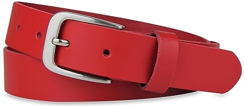 Produktbild Only-Bags.Store Ledergürtel, Gürtel, 3 cm breit, Rot, 125-140 cm