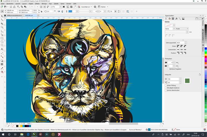 Produktbild Corel DRAW Graphics Suite 2019 (1 User, unbegrenzt)
