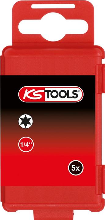 Produktbild KS Tools 1/4" Bit, Länge 75 mm (Sechskant (hexagonal), Innensechsrund TX)