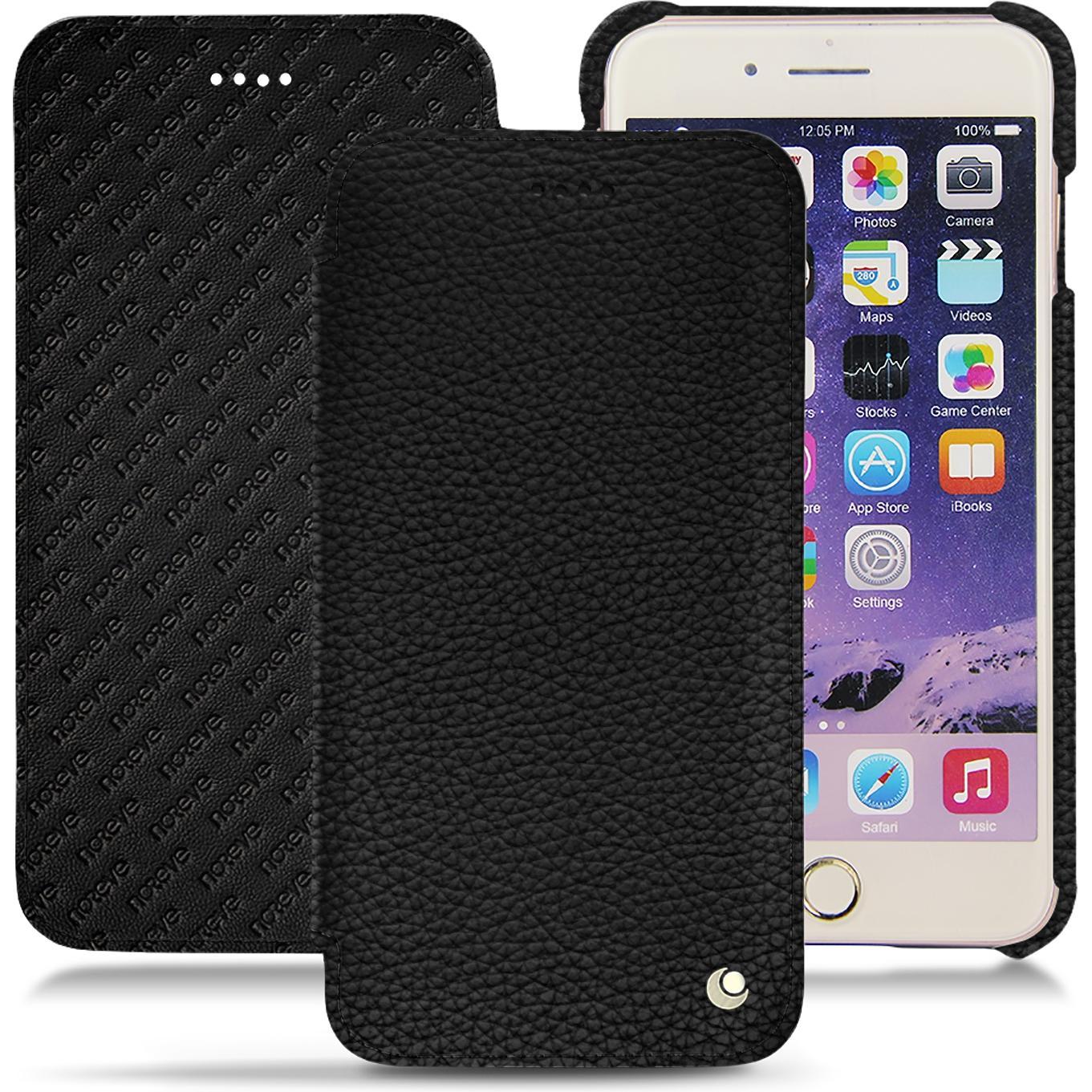 Noreve Lederschutzhülle horizontal (Apple iPhone 7 Plus), Smartphone Hülle, Braun