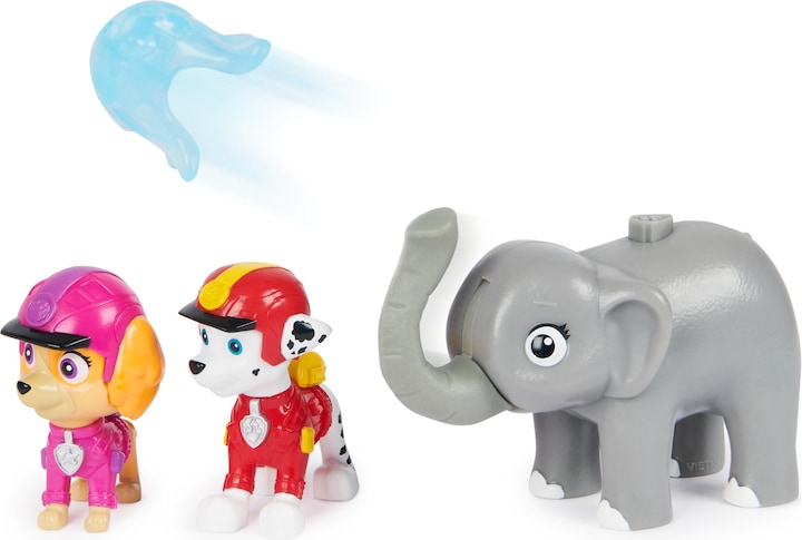 Image du produit Spin Master PAW Patrol Jungle Pups, Figurines articulées Chase, Tracker & Tiger avec lance-projectile, jouets po