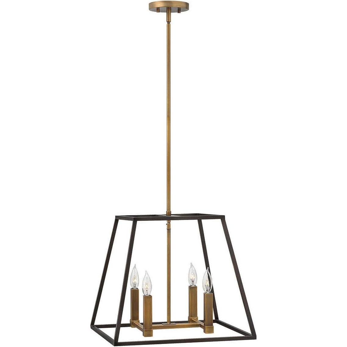 Elstead Lighting, Pendelleuchte, Fu Lighton Hängeleuchte E14 4-fach Bronze (E14)