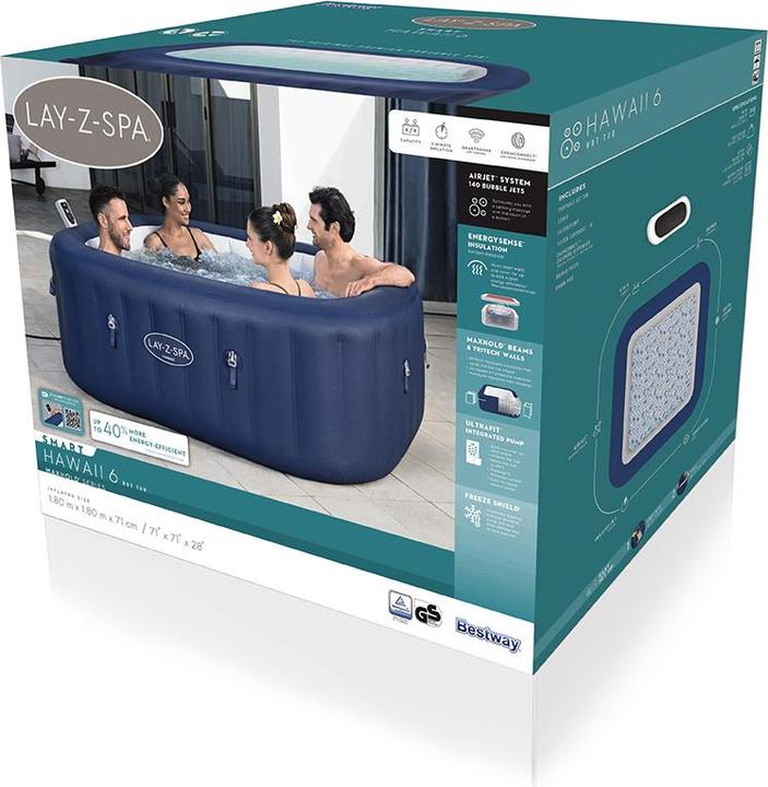 Produktbild Bestway Lay-Z-Spa Hawaii MaxHold EnergySense (6 Personen)