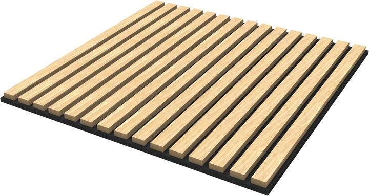 Produktbild neu.holz Akustik-Wandpaneel 12er Set Vang 60x60 cm Eichenoptik, hell ()