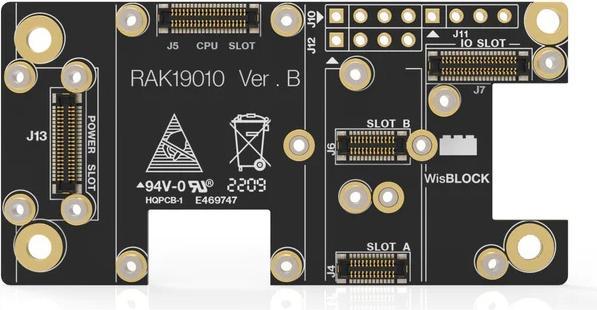 Actual product image RAK Wireless WisBlock Base Board RAK19010 with power slot