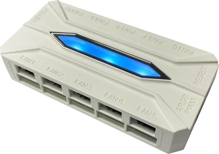 Produktbild LC-Power Geh?usel?fter 3x120mm weiss,ARGB,4Pin PWM (120 mm, 3x)