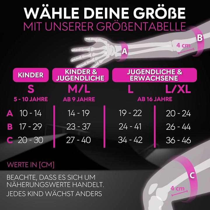 Image du produit Skatewiz Kit de protections pour skate (M, L, Protège-poignets, Genouillère, Coudes, 6 pièces)