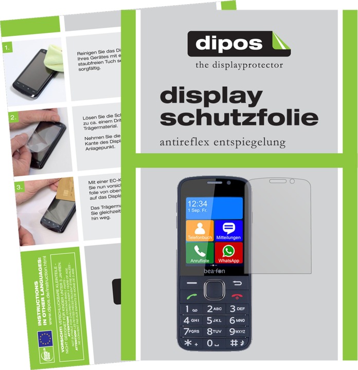 Actual product image Dipos Screen Protector Anti-Glare (2 Piece, Beafon SL820)