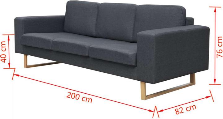 Produktbild vidaXL Sofa (3-Sitzer)