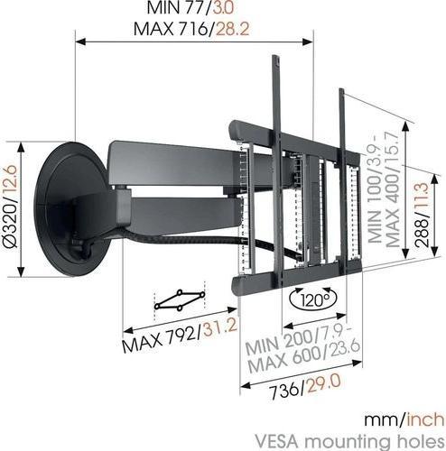 Actual product image Vogels TVM 7675 Pro (Wall, 77", 35 kg)