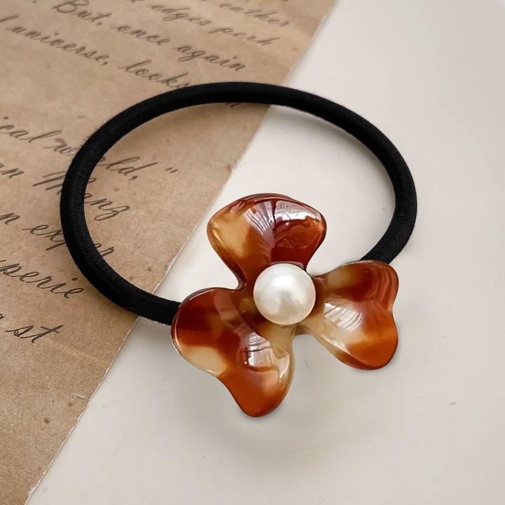 Immagine prodotto Avizar Haargummi mit Bernsteinblüte & Perle (Elastico per capelli)