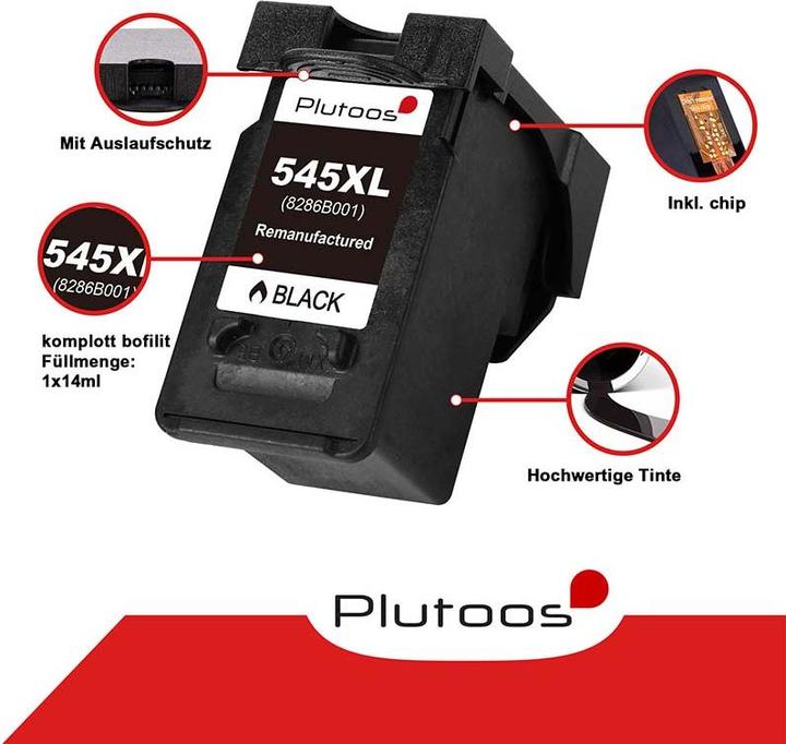 Produktbild Plutoos Canon PG-545XL Patrone XXL kompatibel, Black 8286B001 (BK)