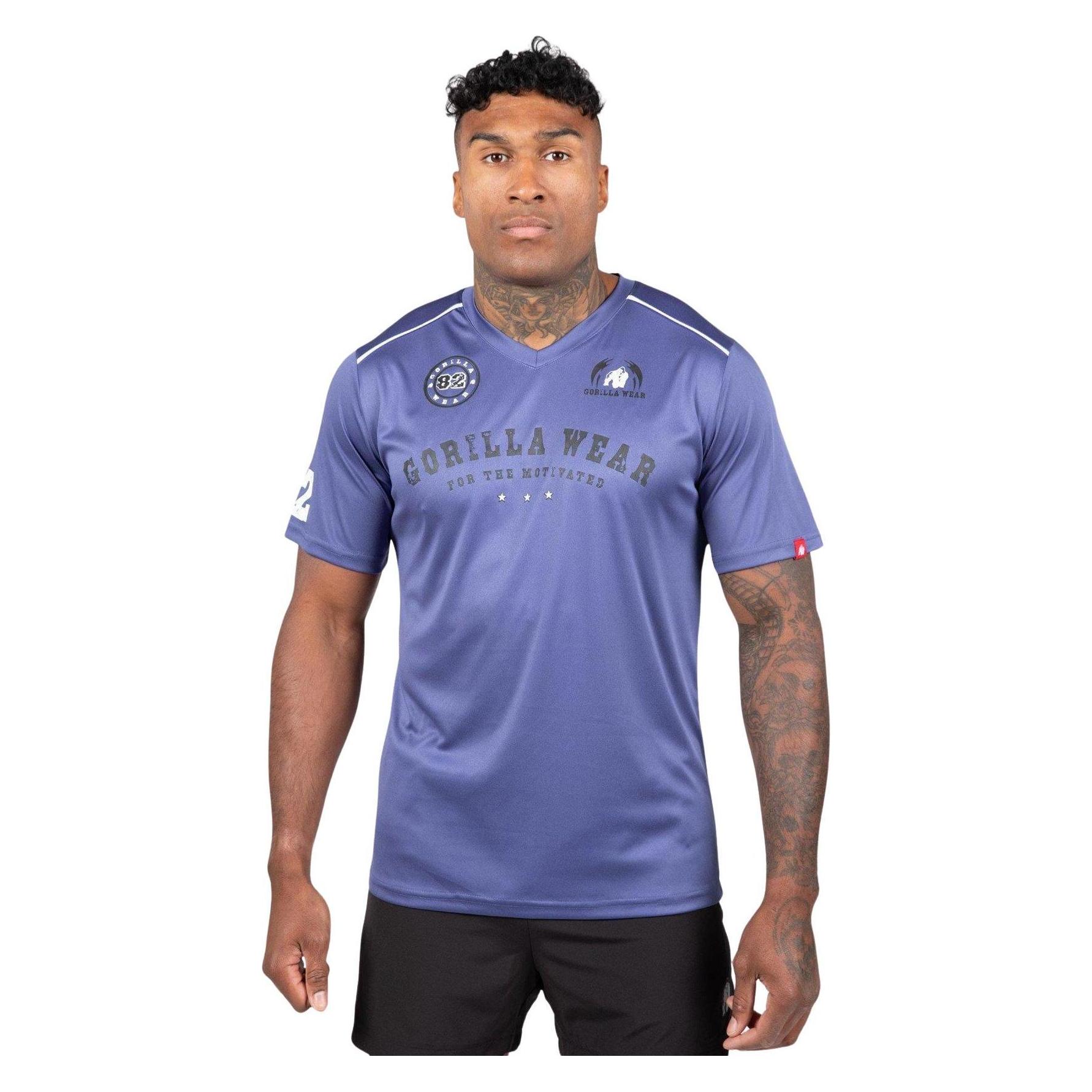 Gorilla Wear, Herren, Sportshirt, Baltimore (4XL), Blau, 4XL
