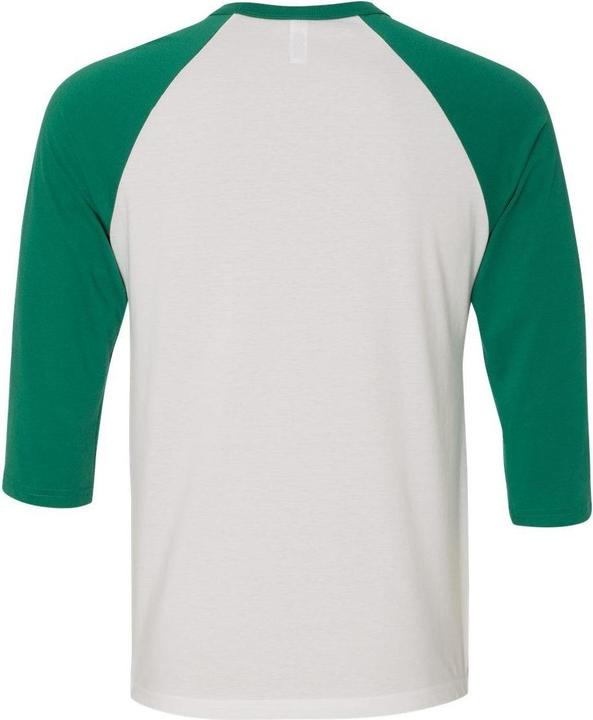 Actual product image Bella Canvas Three-Quarter Sleeve Baseball Tee (M)