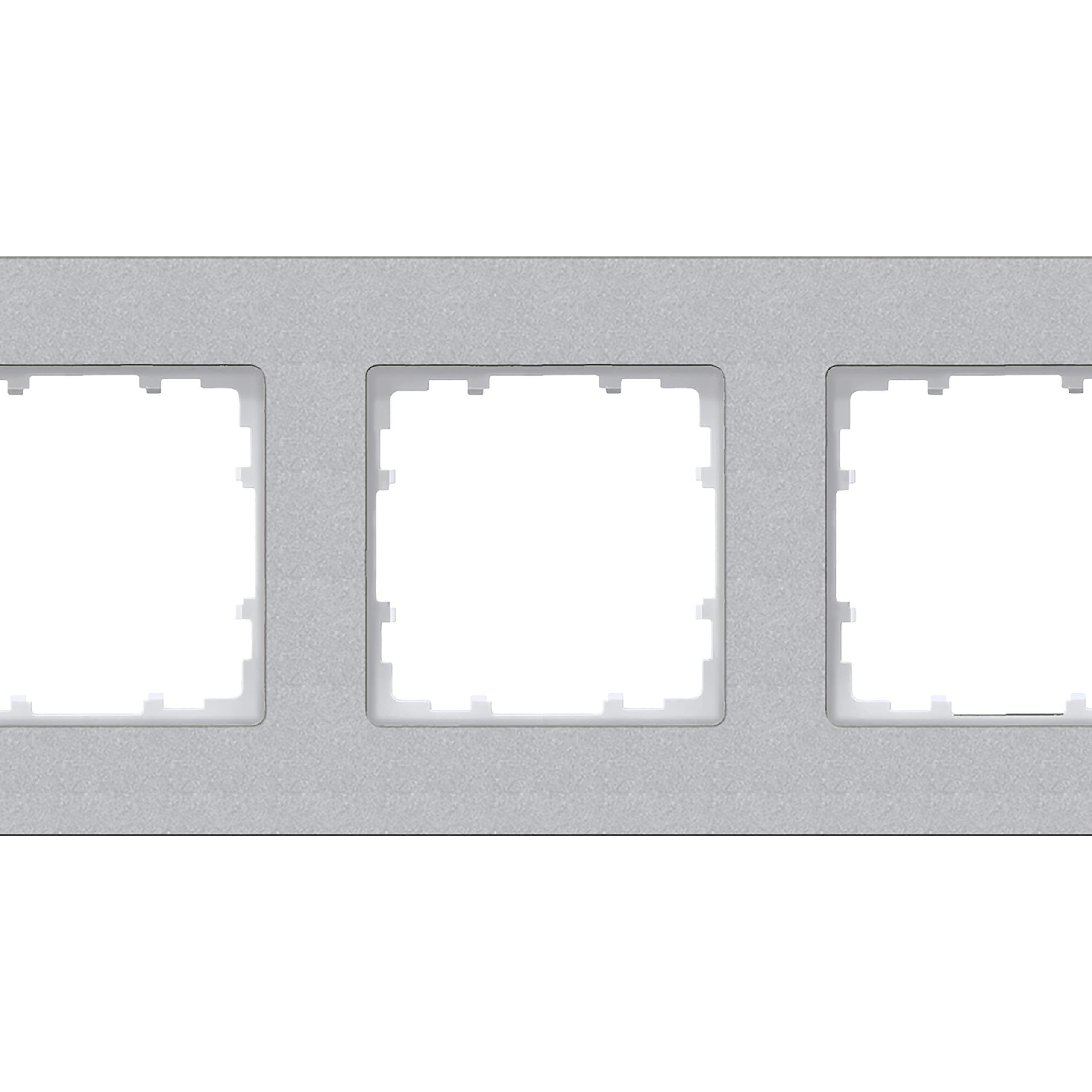 Siemens, Zubehör Schalterprogramm, Rahmen 5f alu glz DELTAmiro Holz 5TG1115-1