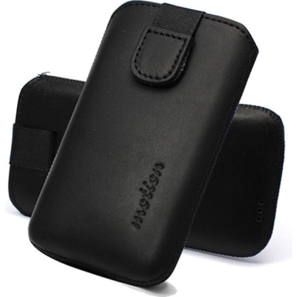 Motion Leather Etui Slide Galaxy S6/Edge - Black (Samsung Galaxy S6 Edge), Smartphone Hülle, Schwarz