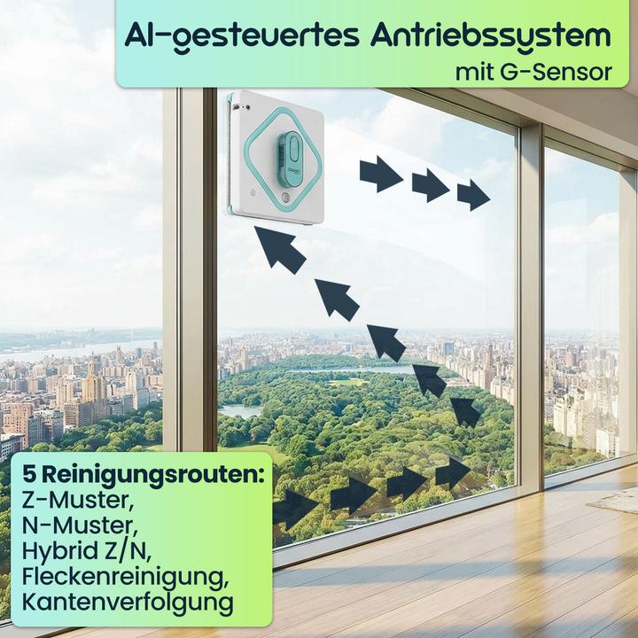 Actual product image Ideoon Smart AI window cleaning robot