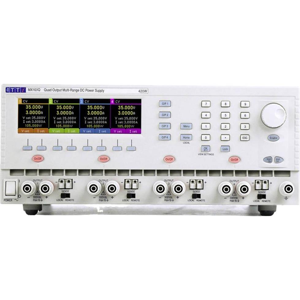 Aim TTi MX103Q-S2 Labornetzgerät, einstellbar 0 - 35 V/DC 0 - 6A 420W RS-232, USB, LAN Anzahl Ausg, Labornetzgerät