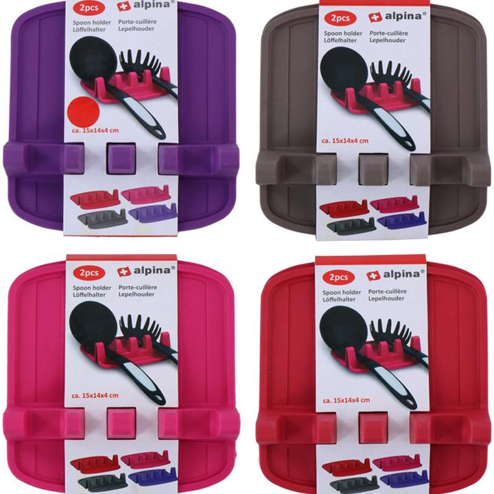 Produktbild alpina - Löffel-/Küchenutensilienhalter 2 Stück (lila)