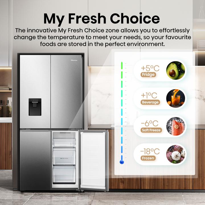 Produktbild Hisense RQ5P470SMIE Amerikanischer Kühlschrank Side by Side (482 l)