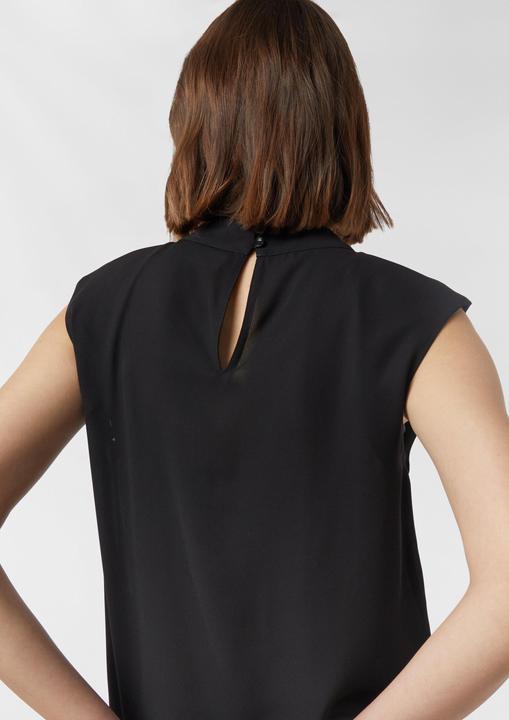 Immagine prodotto Comma Bluse Chiffonbluse mit subtiler Power Schulter und Stehkragen (34)