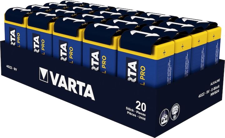Varta Industrial (1 pcs., 9V Block, 640 mAh)