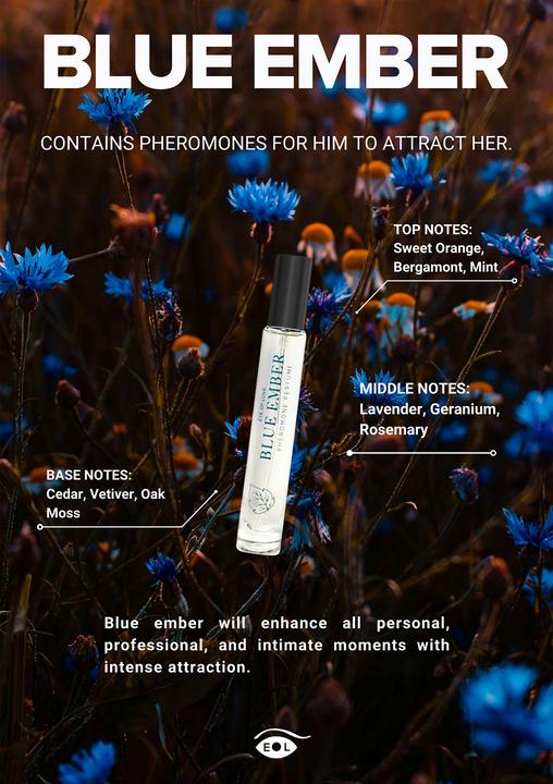 Produktbild Eye of Love Bloom Pheromone Perfume Attract Her 10ml Blue Ember (Eau de Cologne, 10 ml)