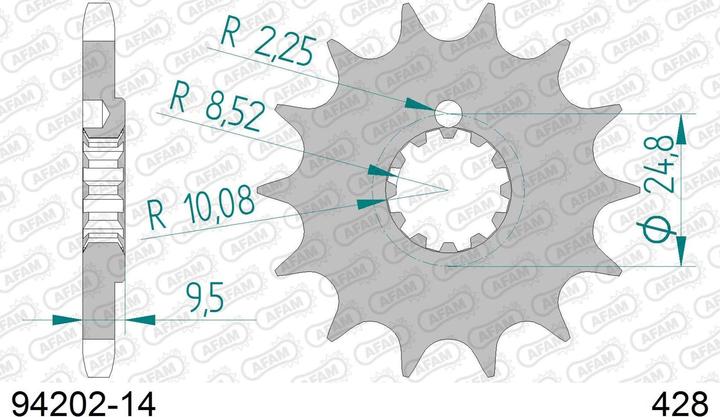 Produktbild Afam 428 14 dents (14)