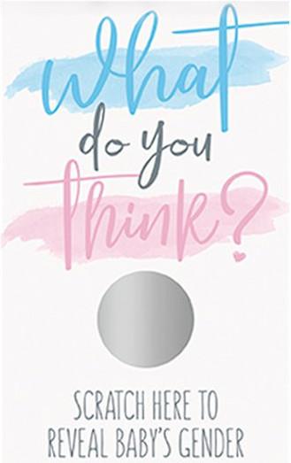 Actual product image Unique Cartes à gratter Baby Shower Révélation (10 pcs.)