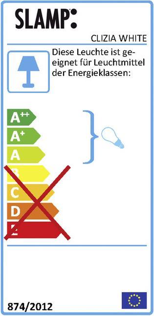 Energie-Label Slamp Clizia (E27)