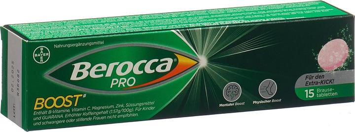 Actual product image Berocca PRO Pro Boost (15 Piece, Effervescent tablet, 100 g)