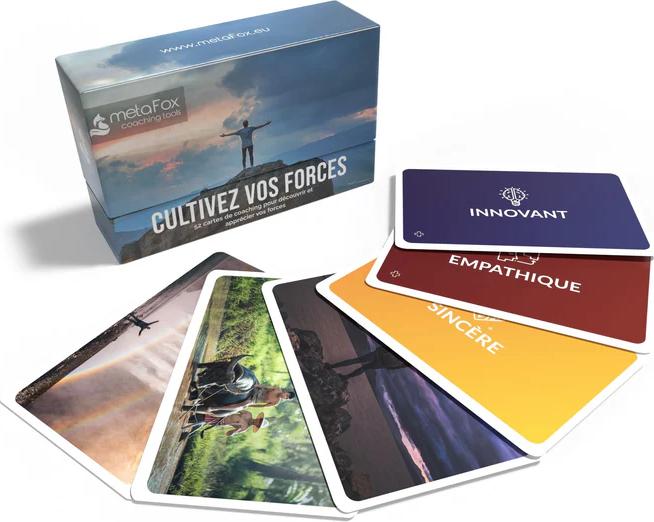 Metafox Cartes de coaching des forces « Cultivez vos forces » (French)