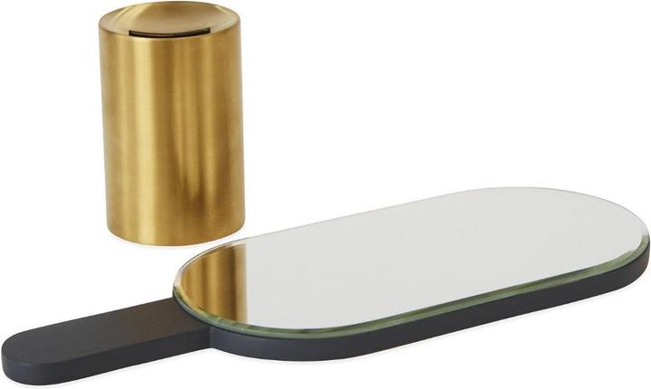 Immagine prodotto Oyoy Specchio manuale Renga antracite (11 x 11 x 30,5 cm)