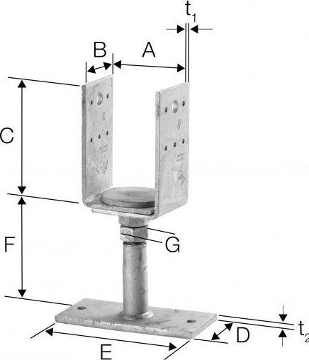 Actual product image Simpson Sst Support foot (Support foot, 1 pcs.)