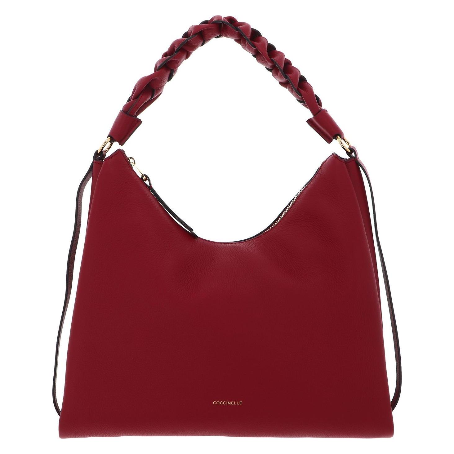 Coccinelle, Damen, Handtasche, Boheme Grana Double Shoulder Bag, Pink