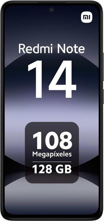 Produktbild Xiaomi Note 14 (128 GB, Black, Midnight Black, 6.67", Hybrid Dual SIM, 4G)
