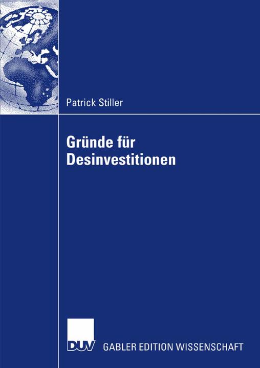 Produktbild Gründe für Desinvestitionen (Deutsch, Patrick Stiller, 2008)
