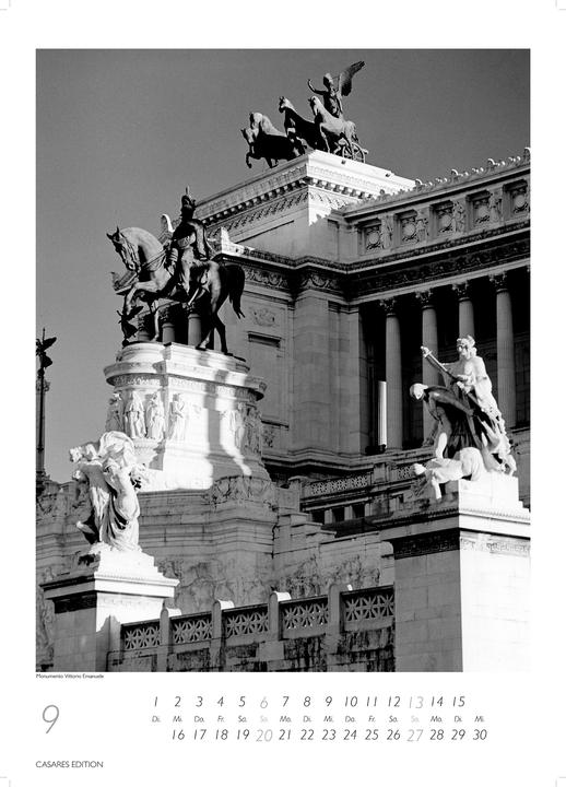 Produktbild Rom schwarz-weiss 2026 S 29x21cm (29 x 21 cm)