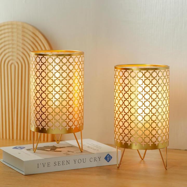 Produktbild Trirocks 2er-Set Batteriebetriebene Tischlampe mit Timer