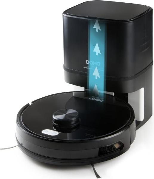 Actual product image Domo DO7298S Robot Vacuum and Mop Black App controlled, remote controlled, with wis (Vacuum mopping robot)